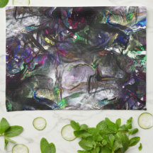 Verzeept "zware verven" die elkaar overlappen in m