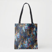 Verzeept "zware verven" die elkaar overlappen in m tote bag (Voorkant)