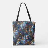 Verzeept "zware verven" die elkaar overlappen in m tote bag (Achterkant)