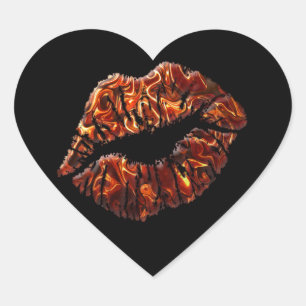 Verzegel het met een kus hart sticker