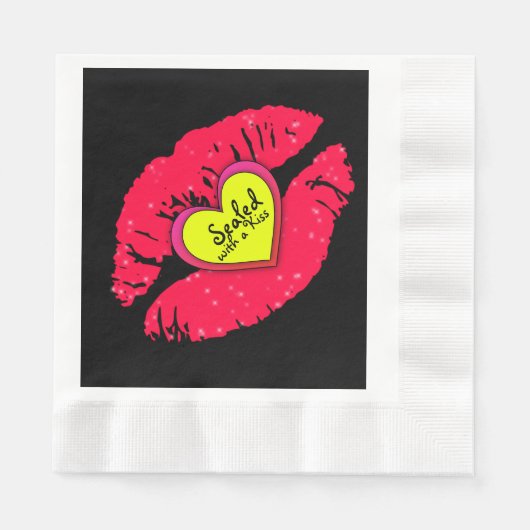 Verzegel met een kus servet (Voorkant)