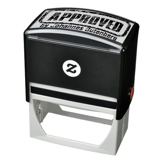 Verzegel uw goedkeuring met stijl: gepersonaliseer zelfinktende stempel (Product)