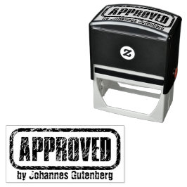 Verzegel uw goedkeuring met stijl: gepersonaliseer zelfinktende stempel