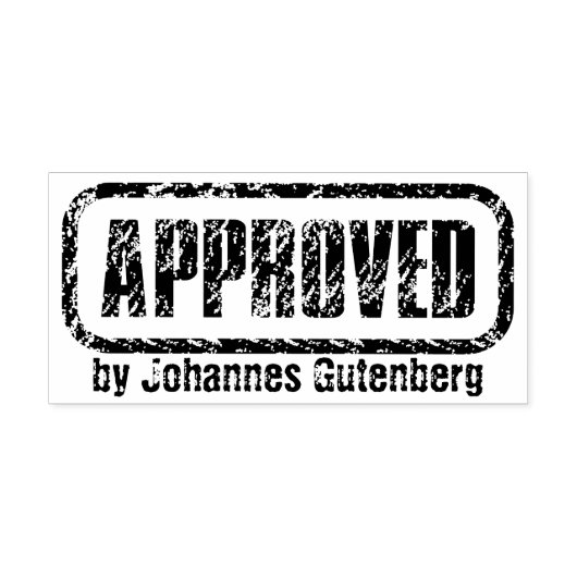 Verzegel uw goedkeuring met stijl: gepersonaliseer  zelfinktende stempel (Design)