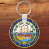 VERZEGEL VAN NIEUWE HAMPSHIRE SLEUTELHANGER (Voorkant)