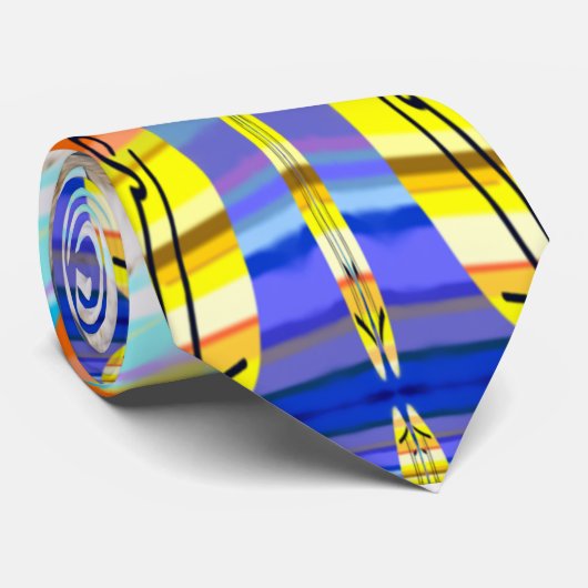 Verzegeld dicht X Patroon Abstract Ontwerp Stropdas (Opgerold)