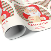 Verzegeld door Santa Nice Lijst Geen Peking Kerstm Cadeaupapier (Rol Hoek)