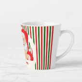 Verzegeld door Santa Nice Lijst Vrolijk Kerstfeest Latte Mok (Rechts)