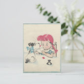  "verzegeld met Dog Kiss"-Valentijn Feestdagenkaart (Staand voorkant)