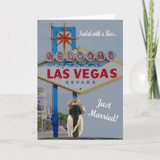 Verzegeld met een Kaart van Las Vegas van de Kus (Voorkant)