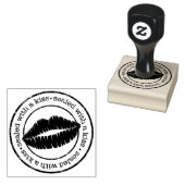 Verzegeld met een Kiss 2" Rubber Stamp Rubberstempel (Gestempeld)