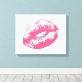 Verzegeld met een Kiss Canvas Afdruk (Insitu (Houten vloer))