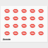 Verzegeld met een Kiss Ronde Sticker (Vel)