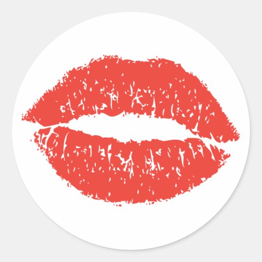 Verzegeld met een Kiss Ronde Sticker (Voorkant)