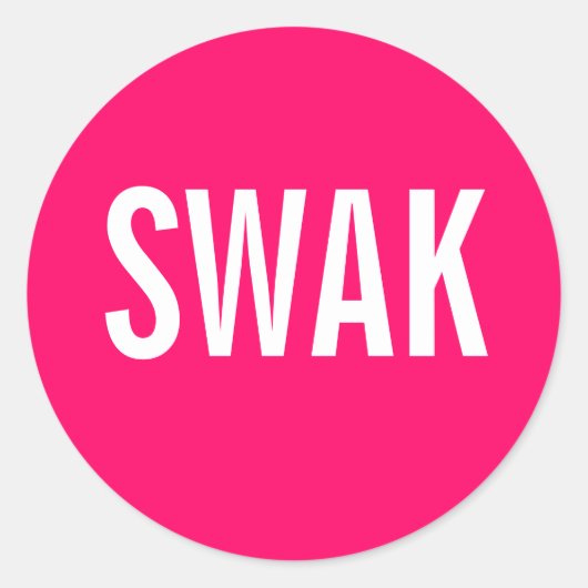 Verzegeld met een Kiss Ronde Sticker (Voorkant)