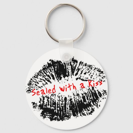 Verzegeld met een Kiss Sleutelhanger (Voorkant)
