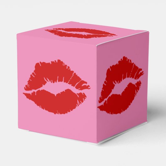 "Verzegeld met een kus" Bedankdoosjes (Achterkant)