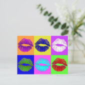 Verzegeld met een kus briefkaart (Staand voorkant)