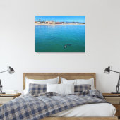 Verzegeld met een kus canvas afdruk (Insitu (Slaapkamer))