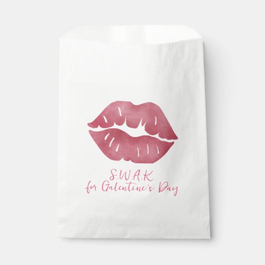 Verzegeld met een kus gunstzakken bedankzakje (Voorkant)