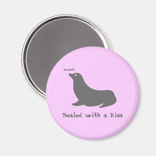 Verzegeld met een kus magneet (Voorkant / Achterkant)