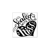 Verzegeld met een kus rubberstempel (Afrduk)