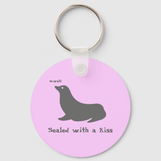 Verzegeld met een kus sleutelhanger (Voorkant)