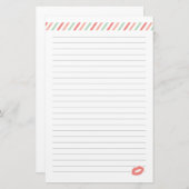 Verzegeld met een kus-Valentijnsdag papier (Voorkant / Achterkant)