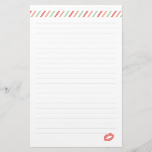 Verzegeld met een kus-Valentijnsdag papier (Voorkant)