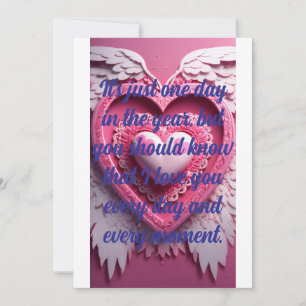 "Verzegeld met een kus – Valentijnskaart" Feestdagenkaart