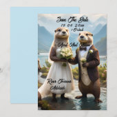 **"Verzegeld met een kus: volkomen verliefd"** Save The Date (Voorkant / Achterkant)