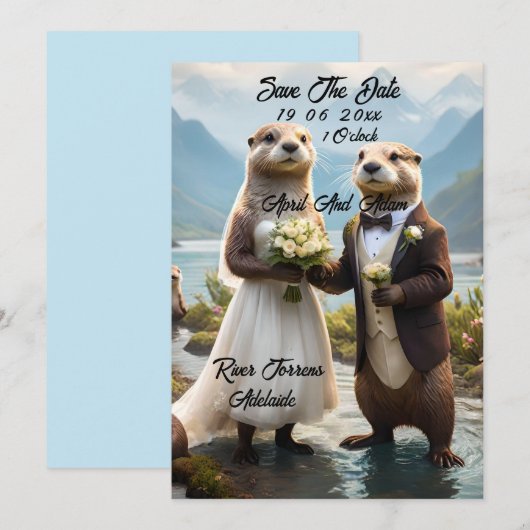 **"Verzegeld met een kus: volkomen verliefd"** Save The Date (Voorkant / Achterkant)