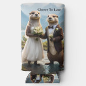 **"Verzegeld met een kus: volkomen verliefd"** Seltzer Blikjeskoeler (Achterkant)