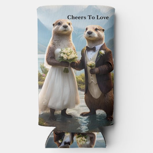 **"Verzegeld met een kus: volkomen verliefd"** Seltzer Blikjeskoeler (Achterkant)