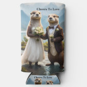 **"Verzegeld met een kus: volkomen verliefd"** Seltzer Blikjeskoeler (Voorkant)