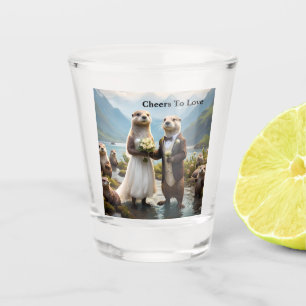 **"Verzegeld met een kus: volkomen verliefd"** Shot Glas