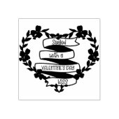 Verzegeld met een Valentijnsdag Kiss Rubberstempel (Afrduk)