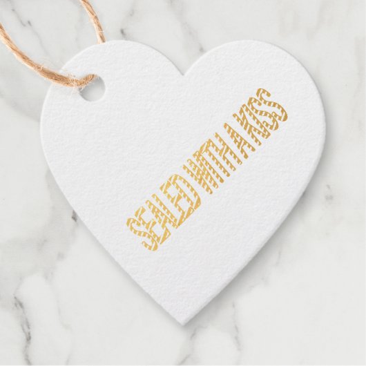 verzegeld met een zoen liefde citaat bedankjes labels (Voorkant)