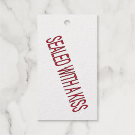 verzegeld met een zoen liefde citaat cadeaulabels
