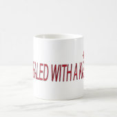 verzegeld met een zoen liefde citaat koffiemok (Center)