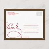 Verzegeld met liefde Valentijnsdag Post Kaart (Achterkant)