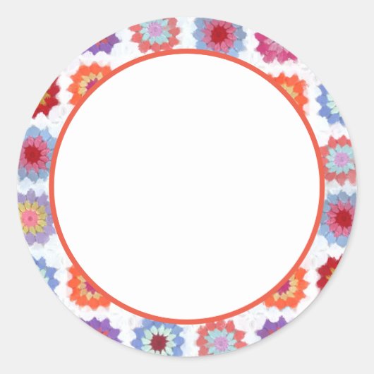 "Verzegeld met stijl: Envelop Classic ronde afdich Sticker (Voorkant)