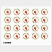 Verzegeld met zoetheid Aardbeien Stickers (Vel)