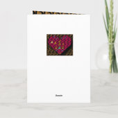 Verzegelde hartRomantische, Valentijnsdag Kaart (Achterkant)