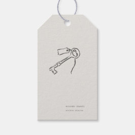 Verzegelde Sleutel- Regency Correspondentie Archie Cadeaulabel