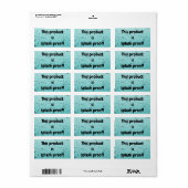 Verzegeletiket zegel van plastic dichte verpakking etiket (Full Sheet)