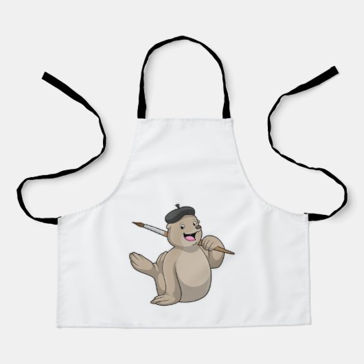 Verzegeling als Schilder met de borstel van de Ver Schort (Voorkant)