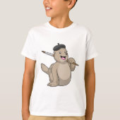 Verzegeling als Schilder met de borstel van de Ver T-shirt (Voorkant)