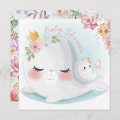 Verzegeling Baby shower Uitnodiging (Voorkant / Achterkant)