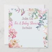 Verzegeling Baby shower Uitnodiging (Achterkant)